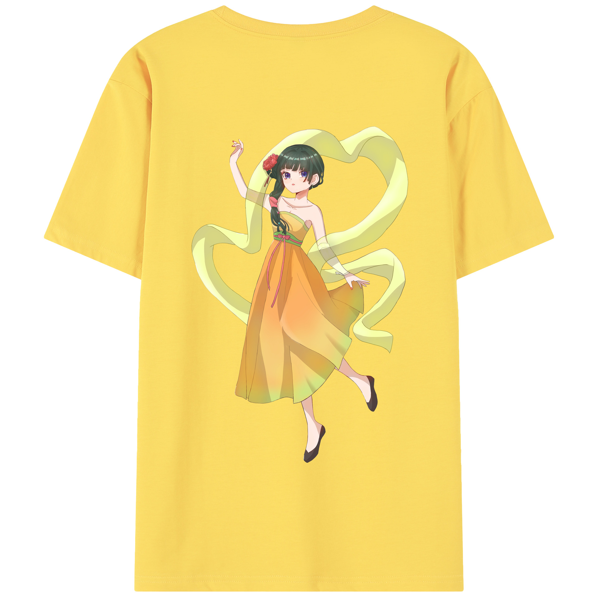 （画像用） 薬屋のひとりごと The Apothecary Diaries 綿100％半袖Tシャツ（背面プリント）