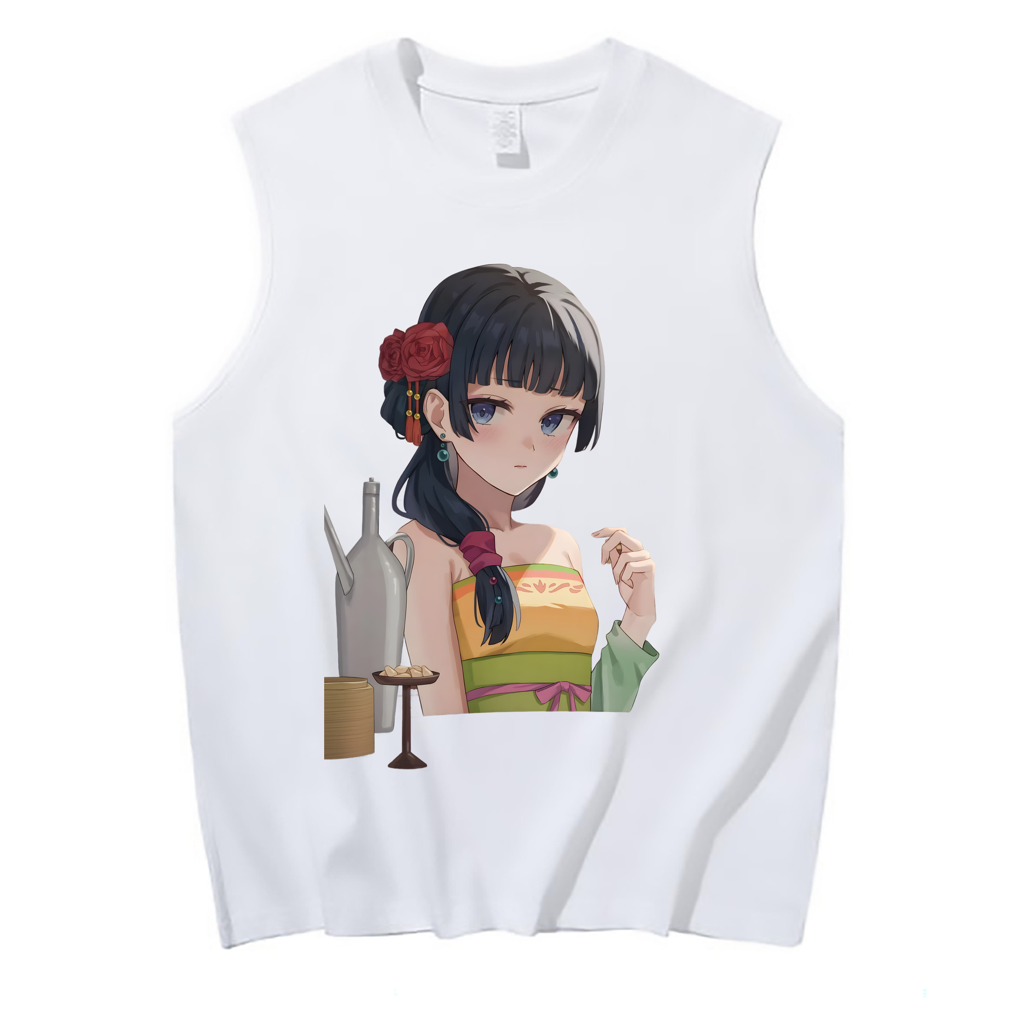 （画像用） 薬屋のひとりごと The Apothecary Diaries コットン100％タンクトップ（フロントプリント）