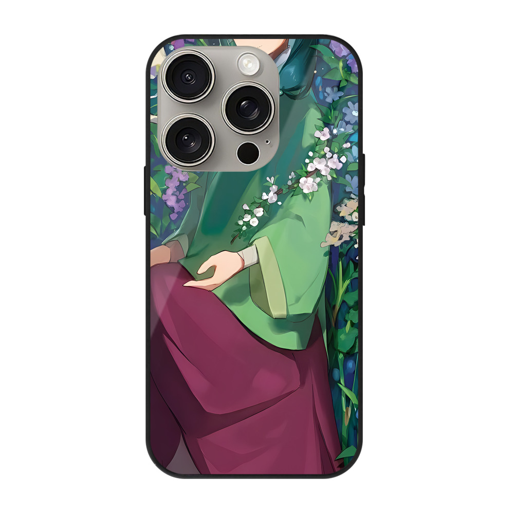 薬屋のひとりごと The Apothecary Diaries 【iPhone15Pro対応】スマホケース 耐衝撃＆黄変防止 背面ガラス