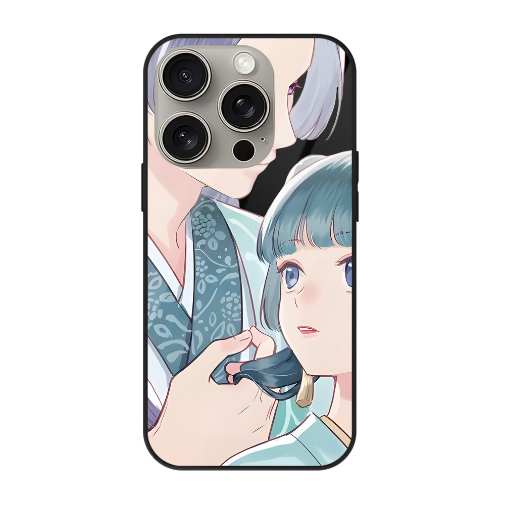 薬屋のひとりごと The Apothecary Diaries 【iPhone15Pro対応】スマホケース 耐衝撃＆黄変防止 背面ガラス