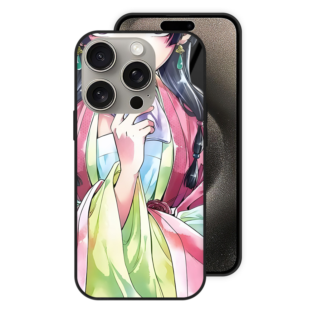 薬屋のひとりごと The Apothecary Diaries 【iPhone15Pro対応】スマホケース 耐衝撃＆黄変防止 背面ガラス
