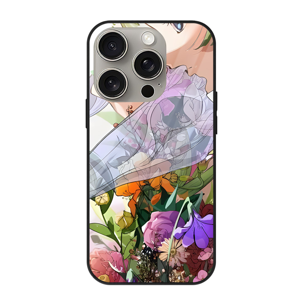 薬屋のひとりごと The Apothecary Diaries 【iPhone15Pro対応】スマホケース 耐衝撃＆黄変防止 背面ガラス