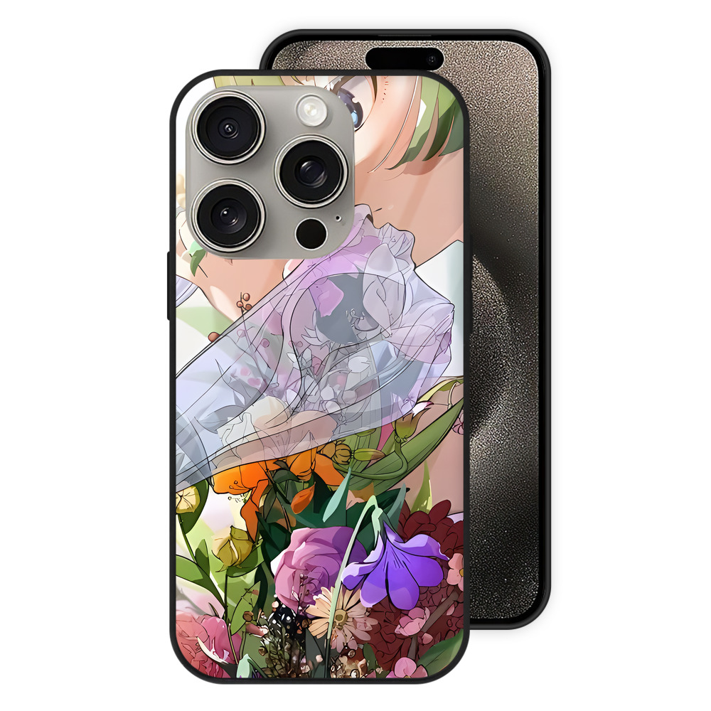薬屋のひとりごと The Apothecary Diaries 【iPhone15Pro対応】スマホケース 耐衝撃＆黄変防止 背面ガラス