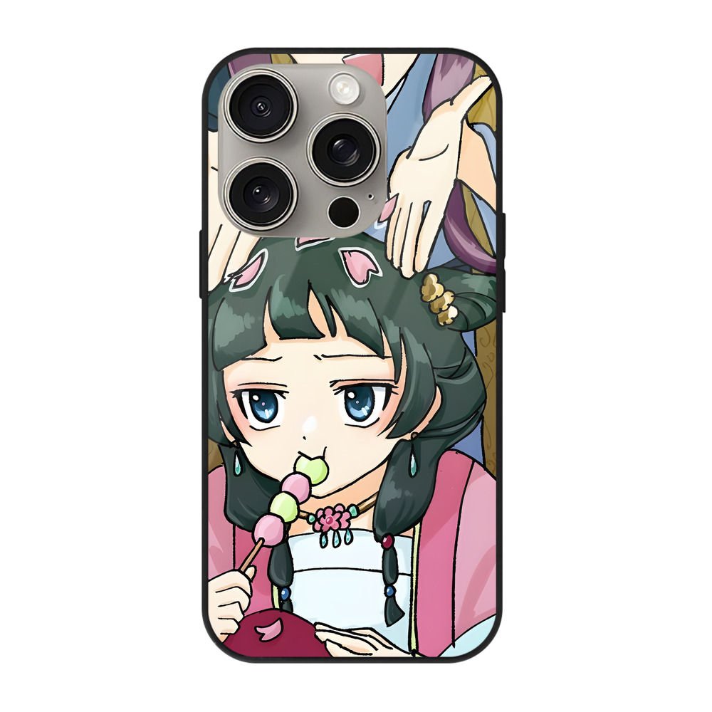 （画像用） 薬屋のひとりごと The Apothecary Diaries 【iPhone15Pro対応】スマホケース 耐衝撃＆黄変防止 背面ガラス