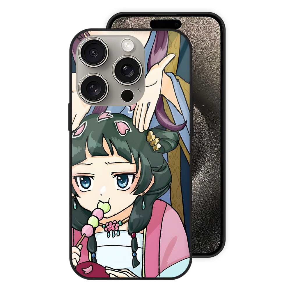 （画像用） 薬屋のひとりごと The Apothecary Diaries 【iPhone15Pro対応】スマホケース 耐衝撃＆黄変防止 背面ガラス