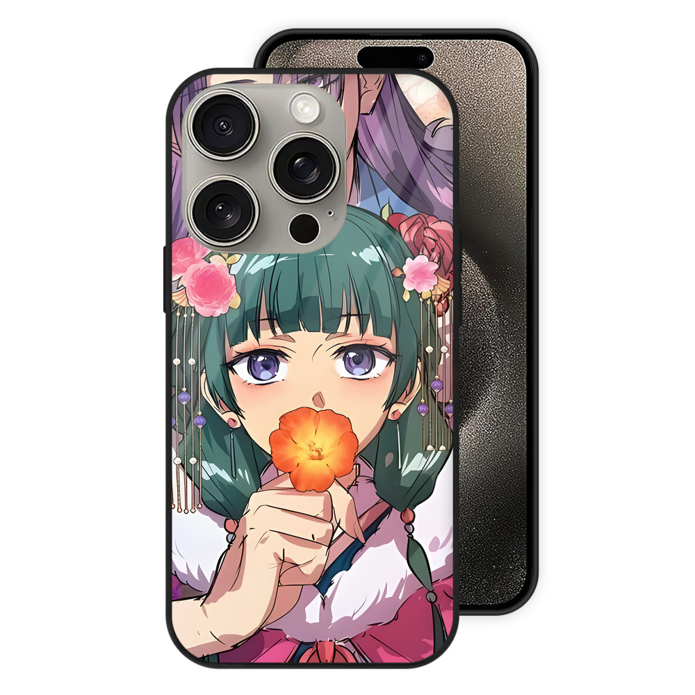 薬屋のひとりごと The Apothecary Diaries 【iPhone15Pro対応】スマホケース 耐衝撃＆黄変防止 背面ガラス