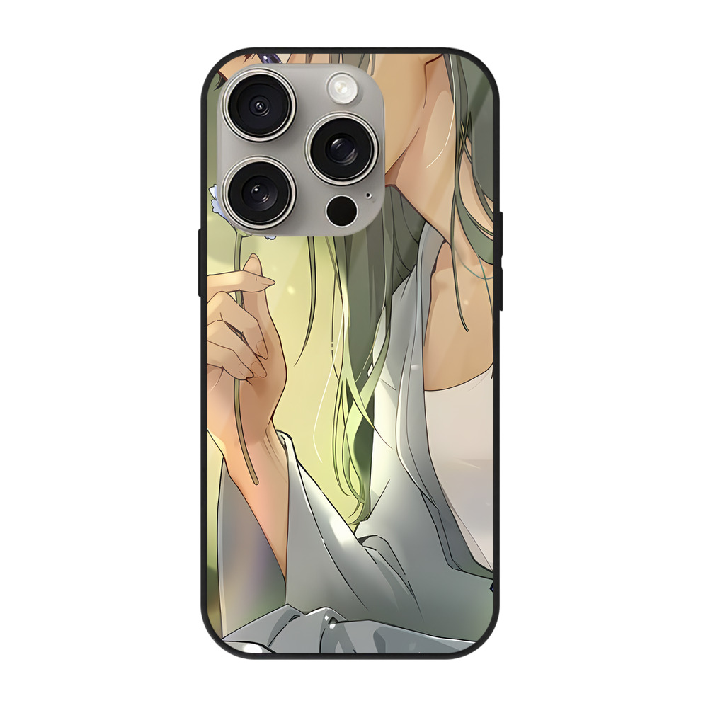 薬屋のひとりごと The Apothecary Diaries 【iPhone15Pro対応】スマホケース 耐衝撃＆黄変防止 背面ガラス