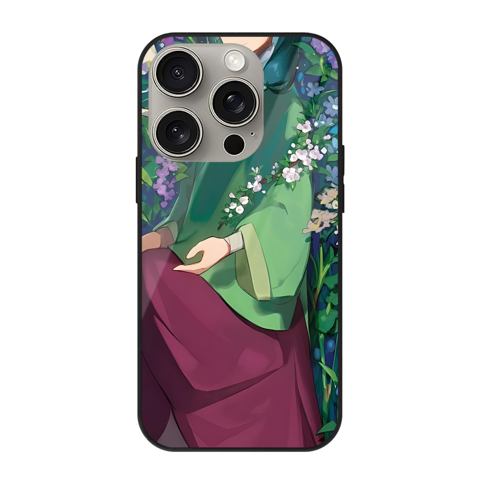 薬屋のひとりごと The Apothecary Diaries 【iPhone15Pro対応】スマホケース 耐衝撃＆黄変防止 背面ガラス