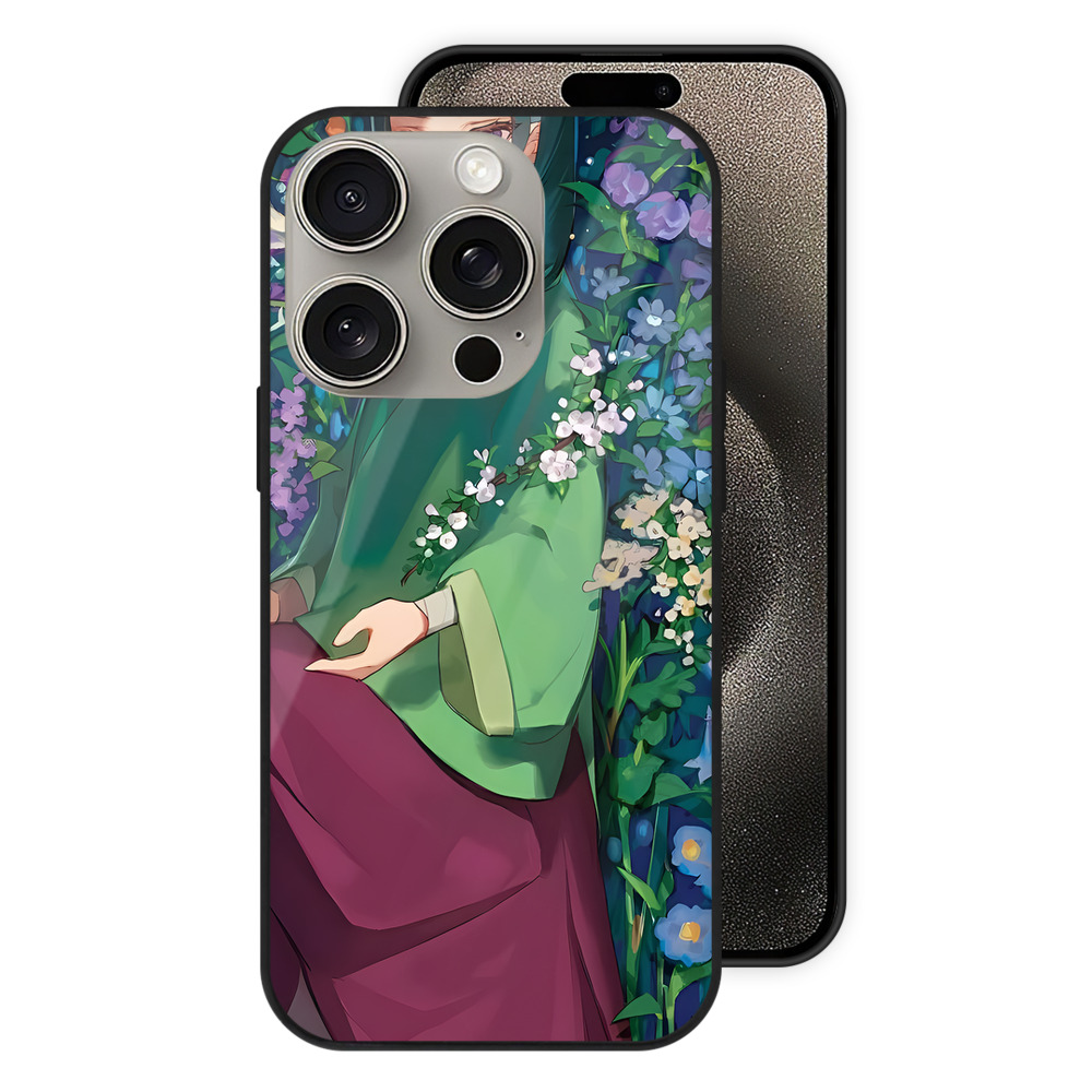 薬屋のひとりごと The Apothecary Diaries 【iPhone15Pro対応】スマホケース 耐衝撃＆黄変防止 背面ガラス