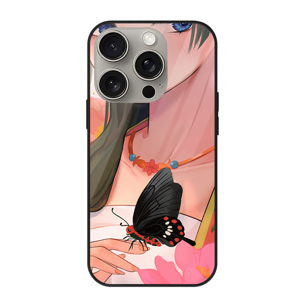 （画像用） 薬屋のひとりごと The Apothecary Diaries 【iPhone15Pro対応】スマホケース 耐衝撃＆黄変防止 背面ガラス