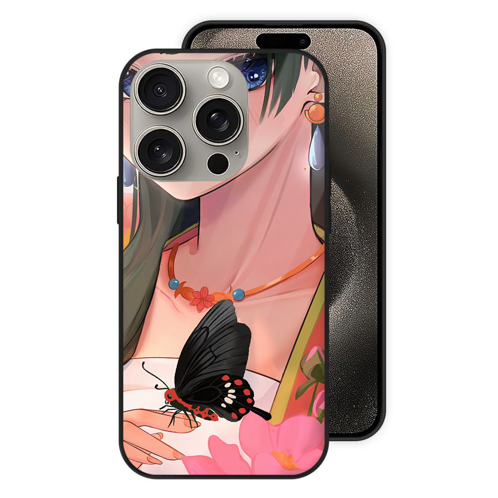 （画像用） 薬屋のひとりごと The Apothecary Diaries 【iPhone15Pro対応】スマホケース 耐衝撃＆黄変防止 背面ガラス