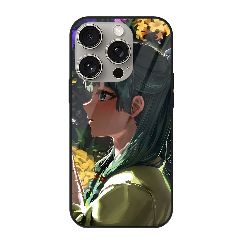 薬屋のひとりごと The Apothecary Diaries 【iPhone15Pro対応】スマホケース 耐衝撃＆黄変防止 背面ガラス