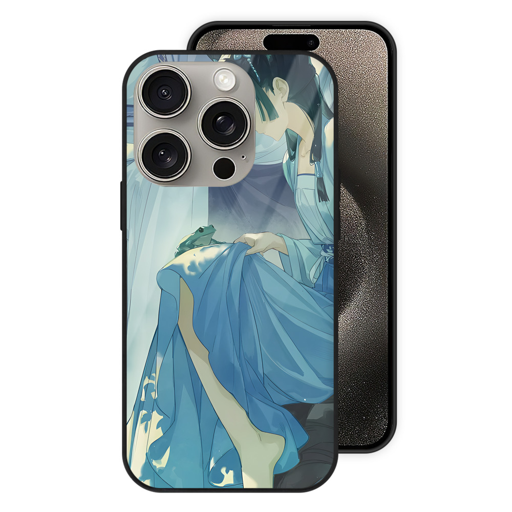 薬屋のひとりごと The Apothecary Diaries 【iPhone15Pro対応】スマホケース 耐衝撃＆黄変防止 背面ガラス