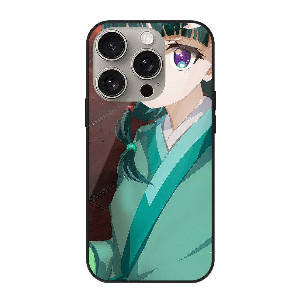 薬屋のひとりごと The Apothecary Diaries 【iPhone15Pro対応】スマホケース 耐衝撃＆黄変防止 背面ガラス