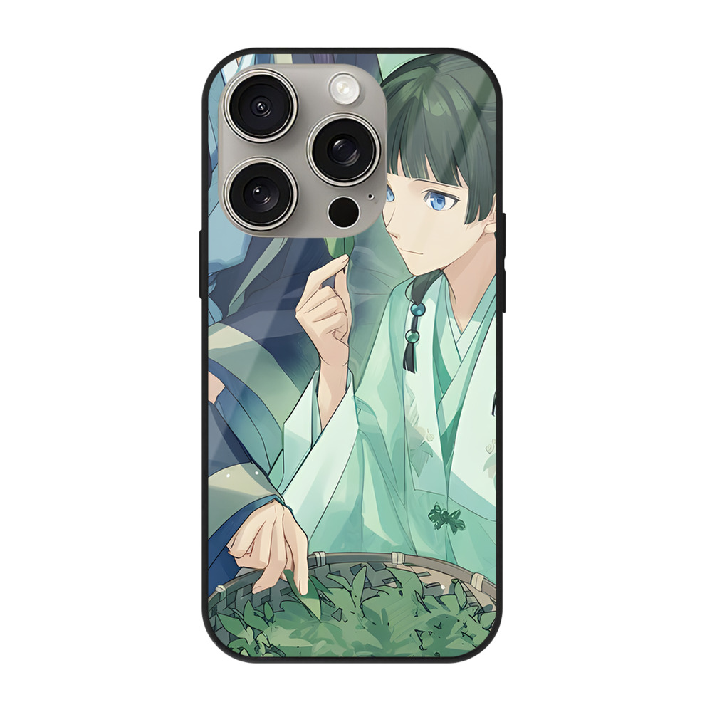 薬屋のひとりごと The Apothecary Diaries 【iPhone15Pro対応】スマホケース 耐衝撃＆黄変防止 背面ガラス
