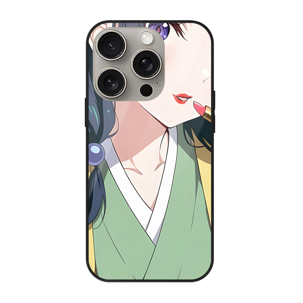 薬屋のひとりごと The Apothecary Diaries 【iPhone15Pro対応】スマホケース 耐衝撃＆黄変防止 背面ガラス