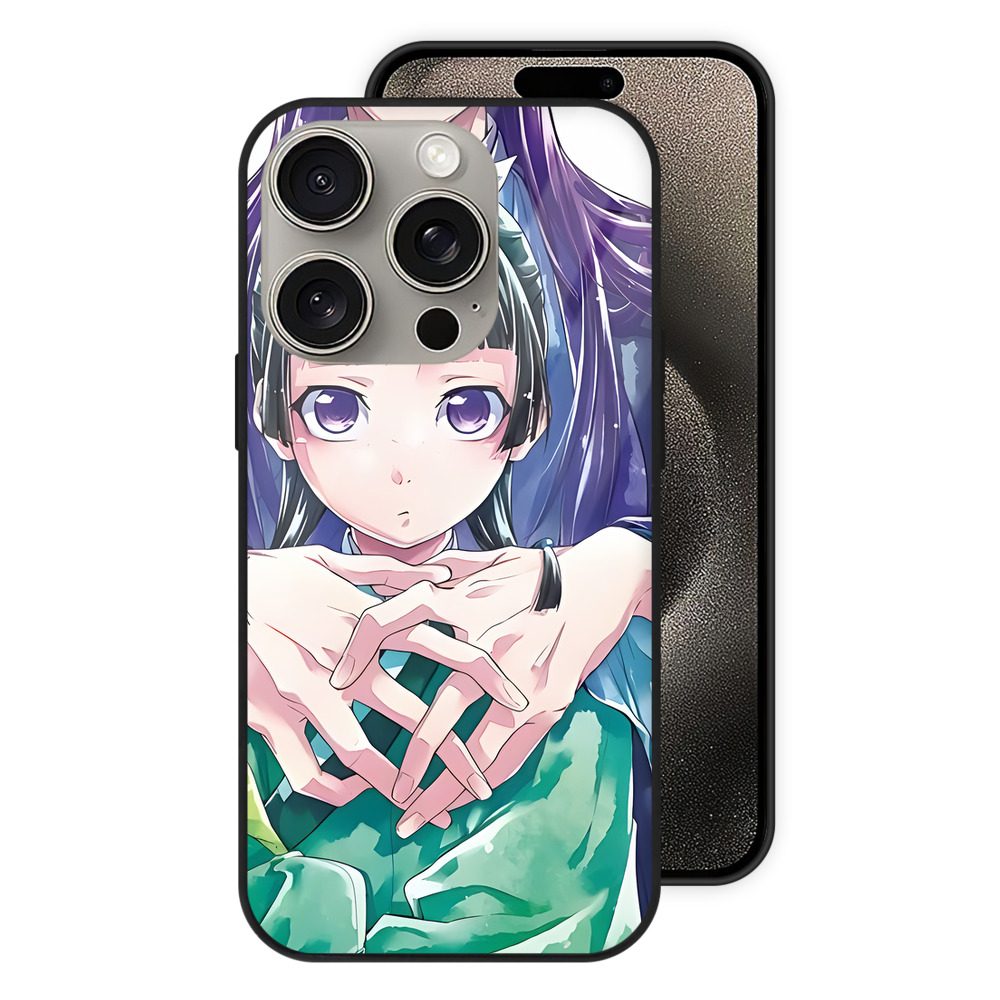 薬屋のひとりごと The Apothecary Diaries 【iPhone15Pro対応】スマホケース 耐衝撃＆黄変防止 背面ガラス