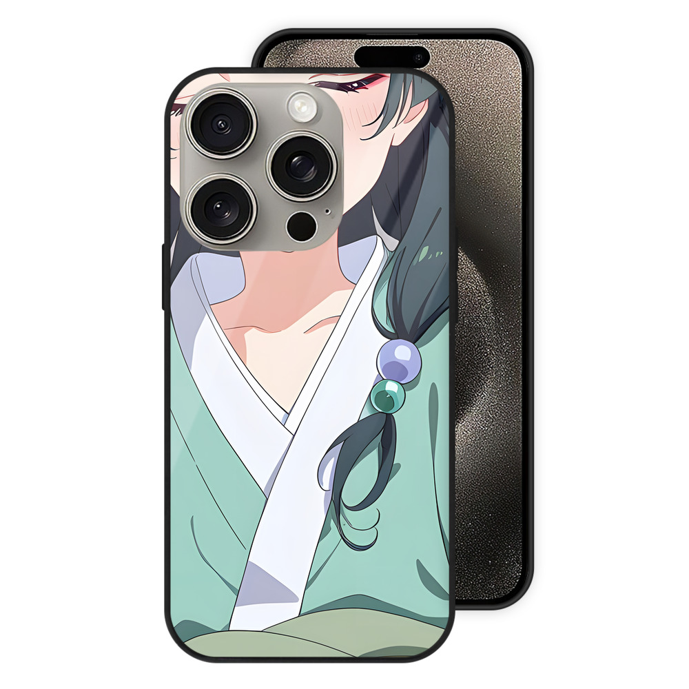 （画像用） 薬屋のひとりごと The Apothecary Diaries 【iPhone15Pro対応】スマホケース 耐衝撃＆黄変防止 背面ガラス