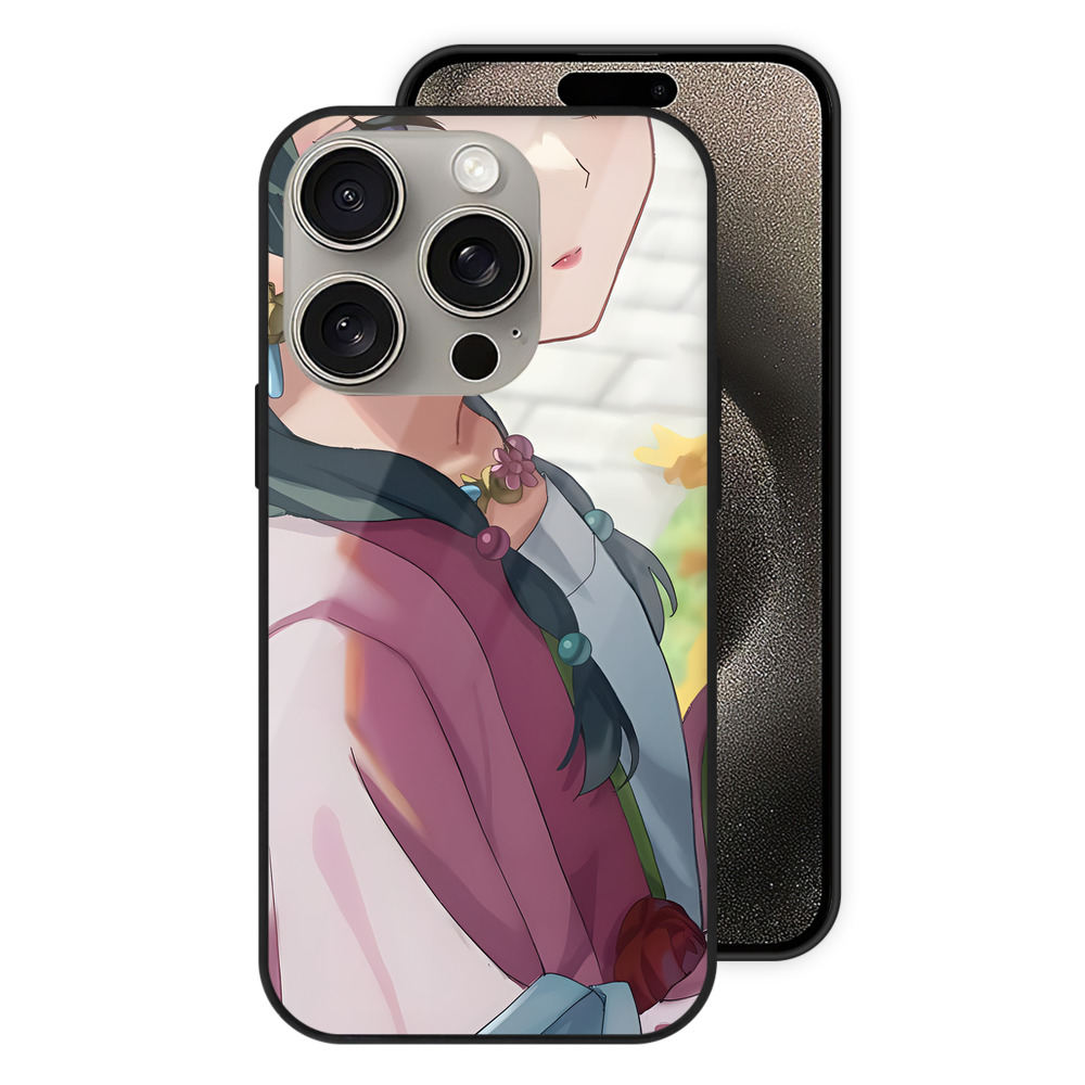 薬屋のひとりごと The Apothecary Diaries 【iPhone15Pro対応】スマホケース 耐衝撃＆黄変防止 背面ガラス