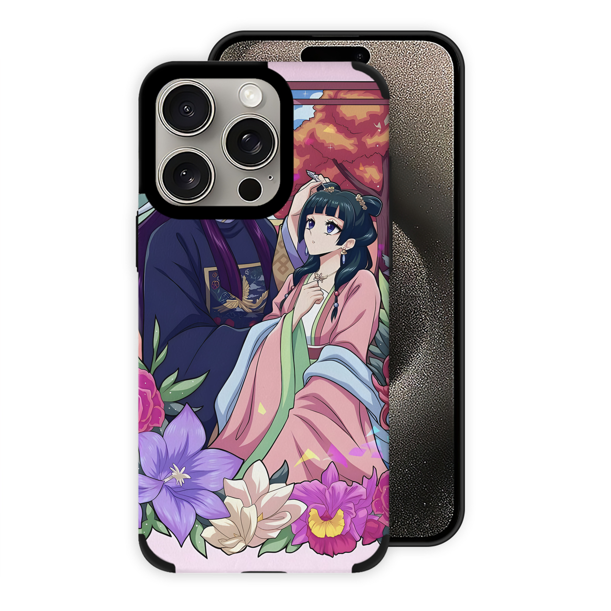 （画像用） 薬屋のひとりごと The Apothecary Diaries 【iPhone15ProMax対応】 PUレザー スマホケース 耐衝撃＆黄変防止