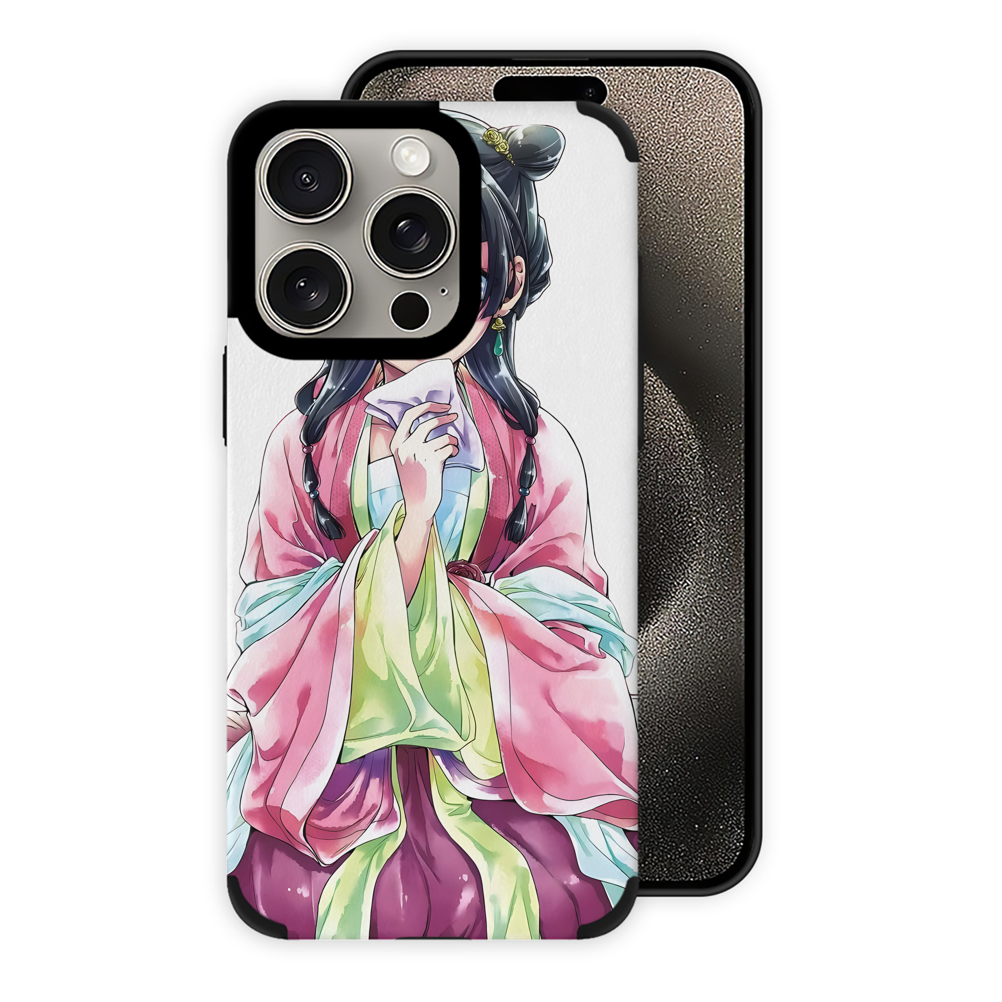 （画像用） 薬屋のひとりごと The Apothecary Diaries 【iPhone15ProMax対応】 PUレザー スマホケース 耐衝撃＆黄変防止