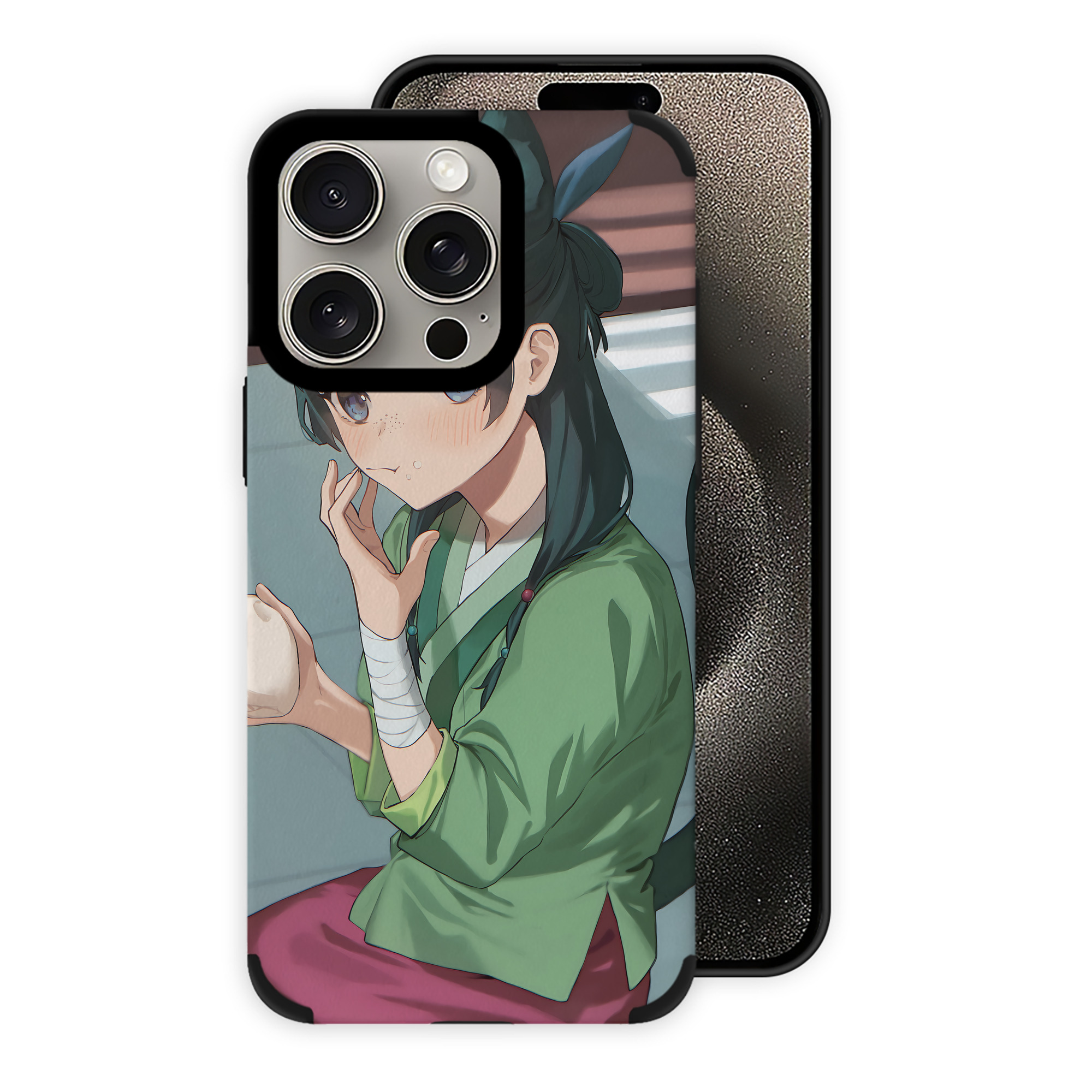 （画像用） 薬屋のひとりごと The Apothecary Diaries 【iPhone15ProMax対応】 PUレザー スマホケース 耐衝撃＆黄変防止
