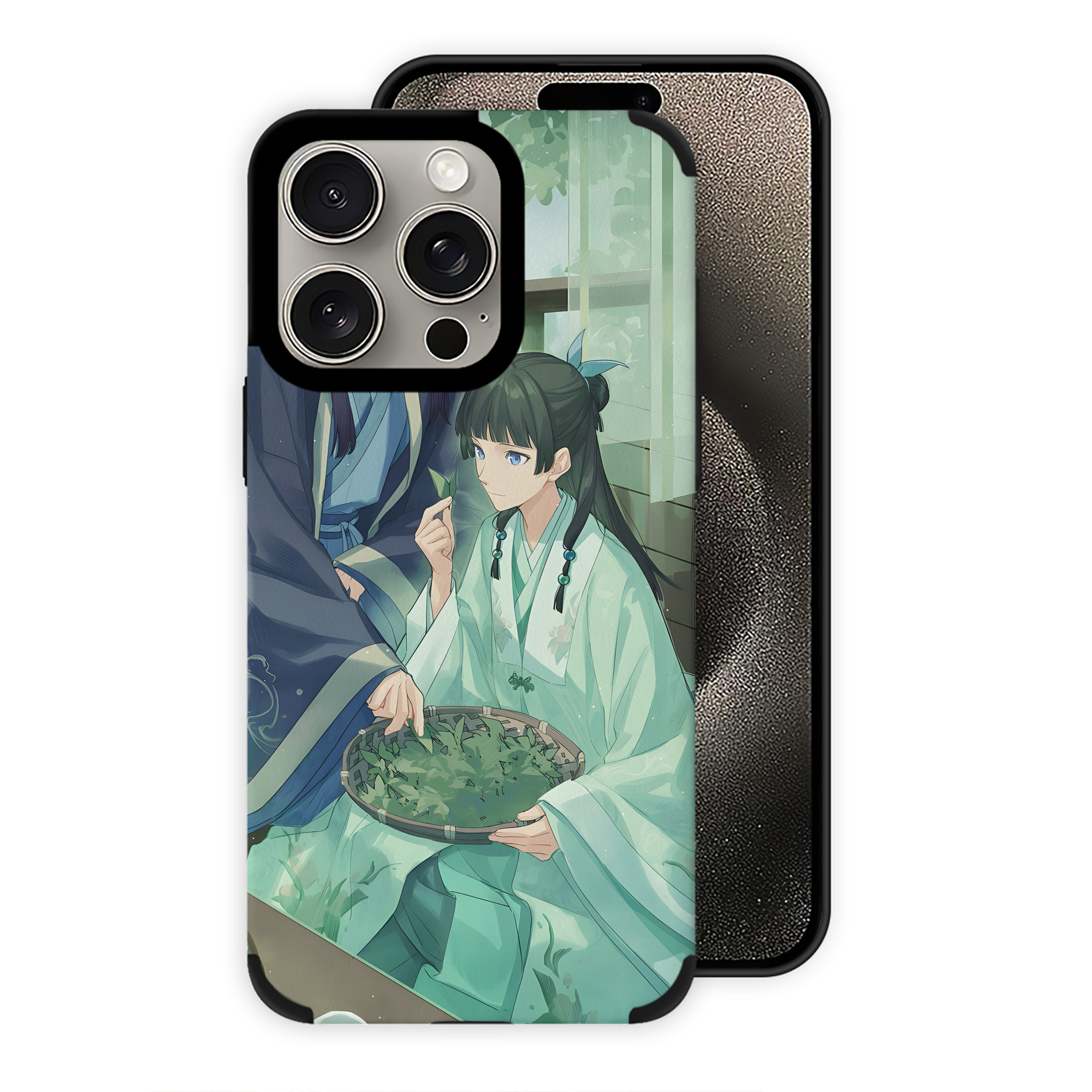 （画像用） 薬屋のひとりごと The Apothecary Diaries 【iPhone15ProMax対応】 PUレザー スマホケース 耐衝撃＆黄変防止