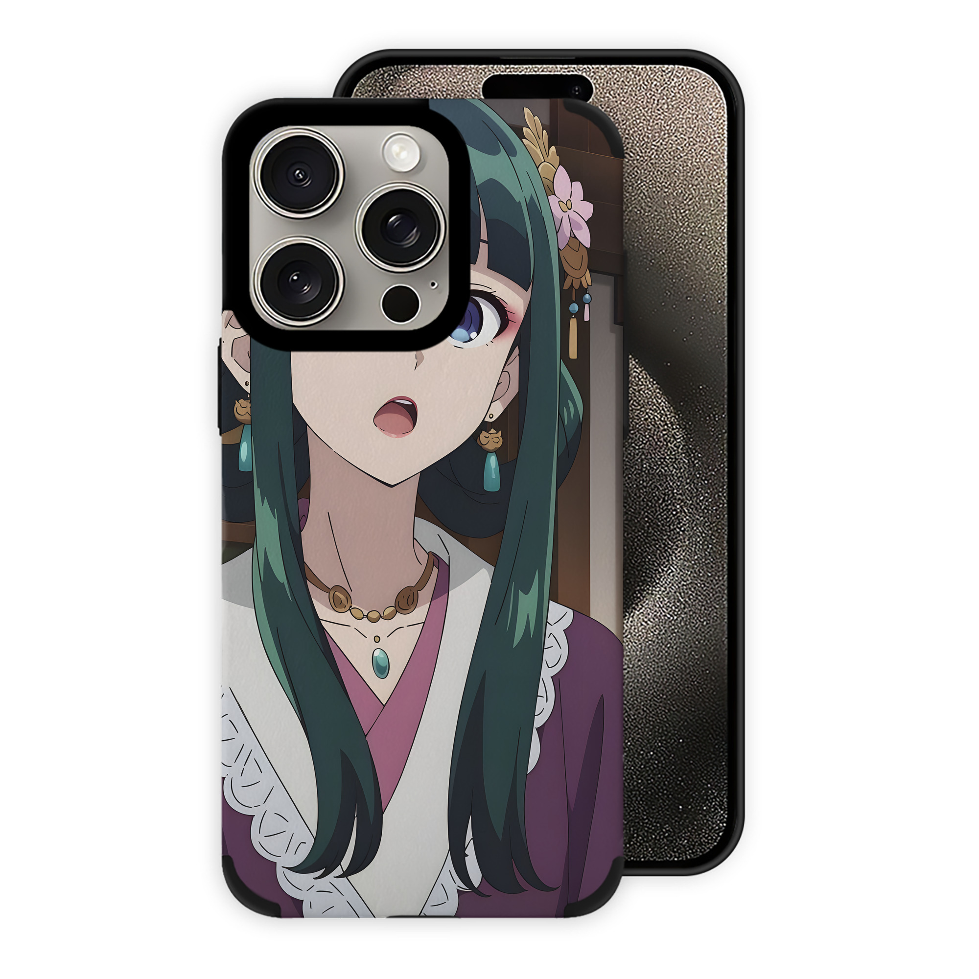 （画像用） 薬屋のひとりごと The Apothecary Diaries 【iPhone15ProMax対応】 PUレザー スマホケース 耐衝撃＆黄変防止