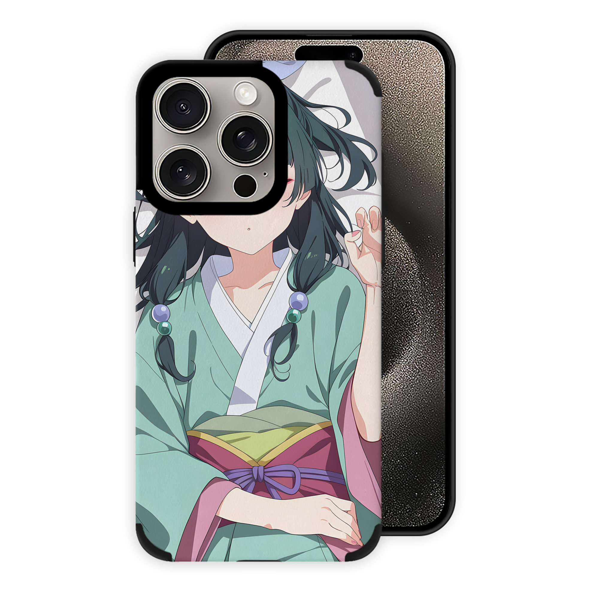 （画像用） 薬屋のひとりごと The Apothecary Diaries 【iPhone15ProMax対応】 PUレザー スマホケース 耐衝撃＆黄変防止