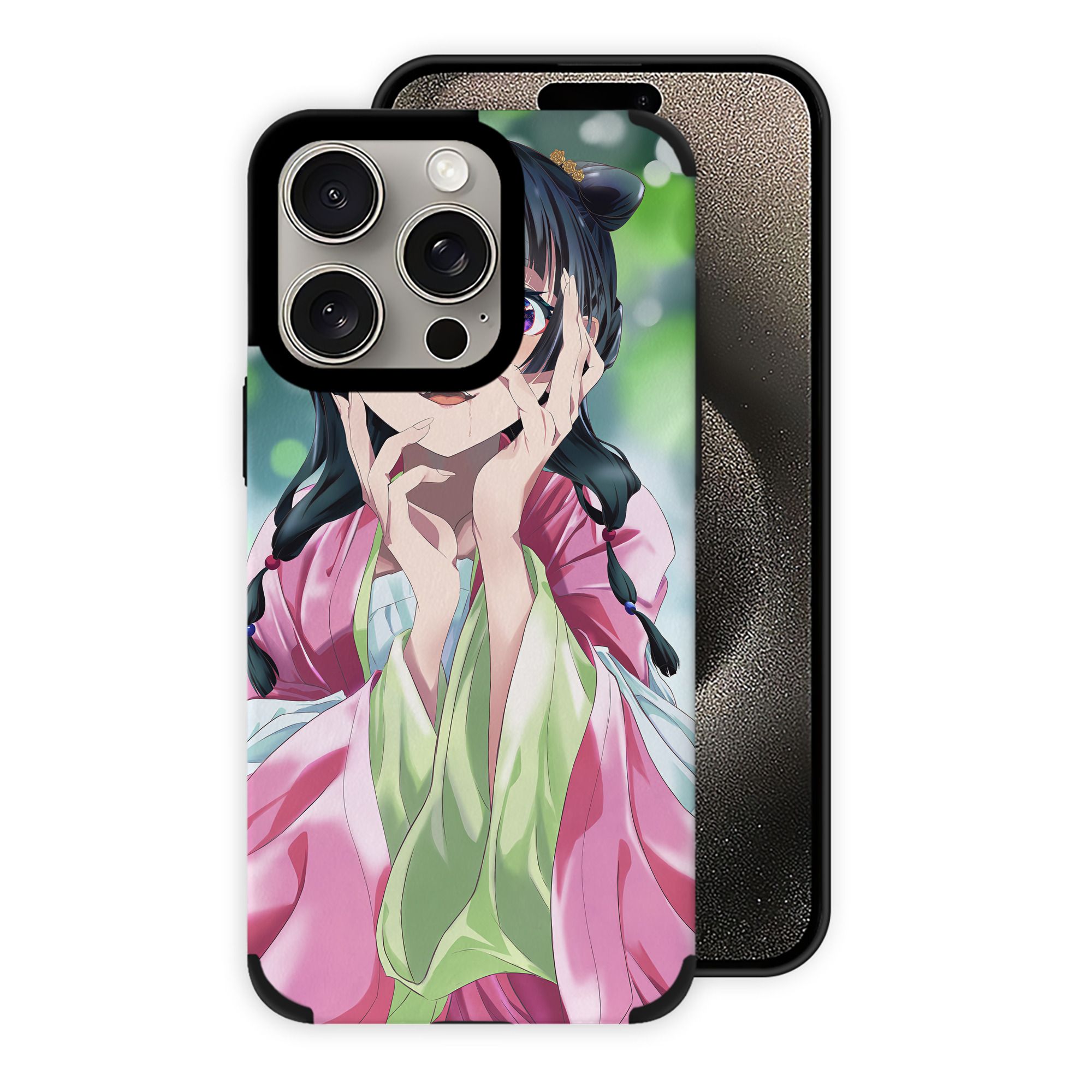 （画像用） 薬屋のひとりごと The Apothecary Diaries 【iPhone15ProMax対応】 PUレザー スマホケース 耐衝撃＆黄変防止