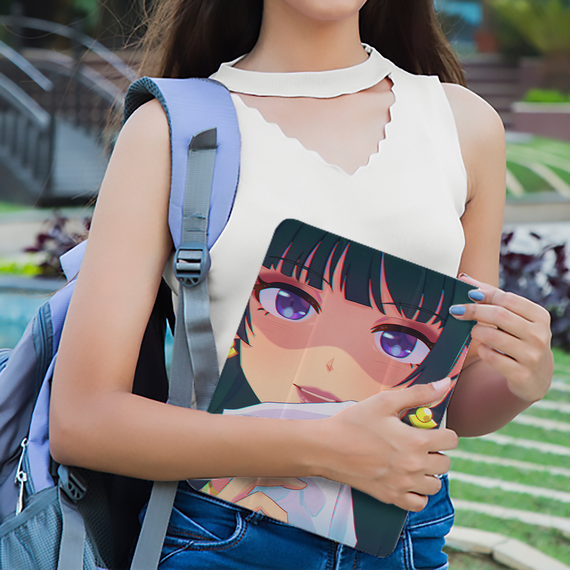 薬屋のひとりごと The Apothecary Diaries IPad ケース ペン収納付き 三つ折りスタンド PUレザー×シリコン 対応機種9.5/10.5/10.9インチ