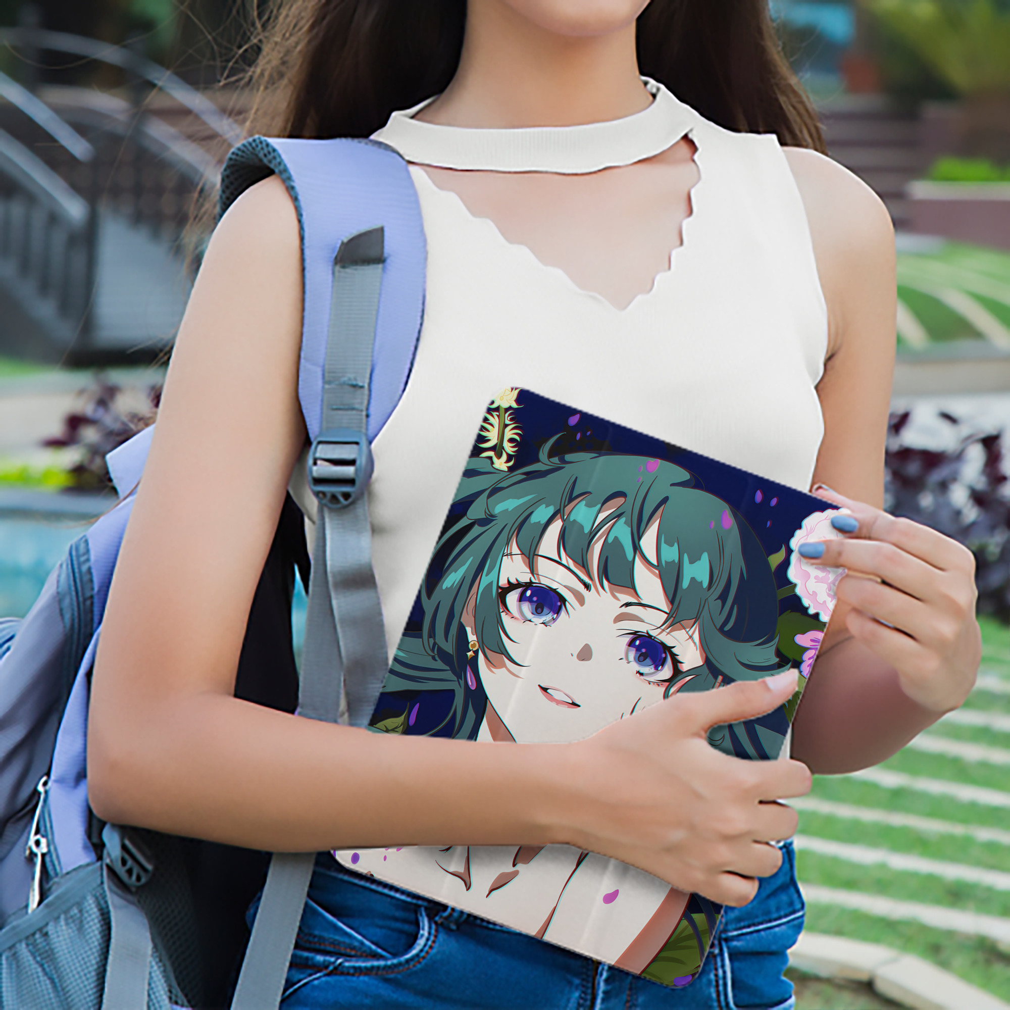 薬屋のひとりごと The Apothecary Diaries IPad ケース ペン収納付き 三つ折りスタンド PUレザー×シリコン 対応機種9.5/10.5/10.9インチ