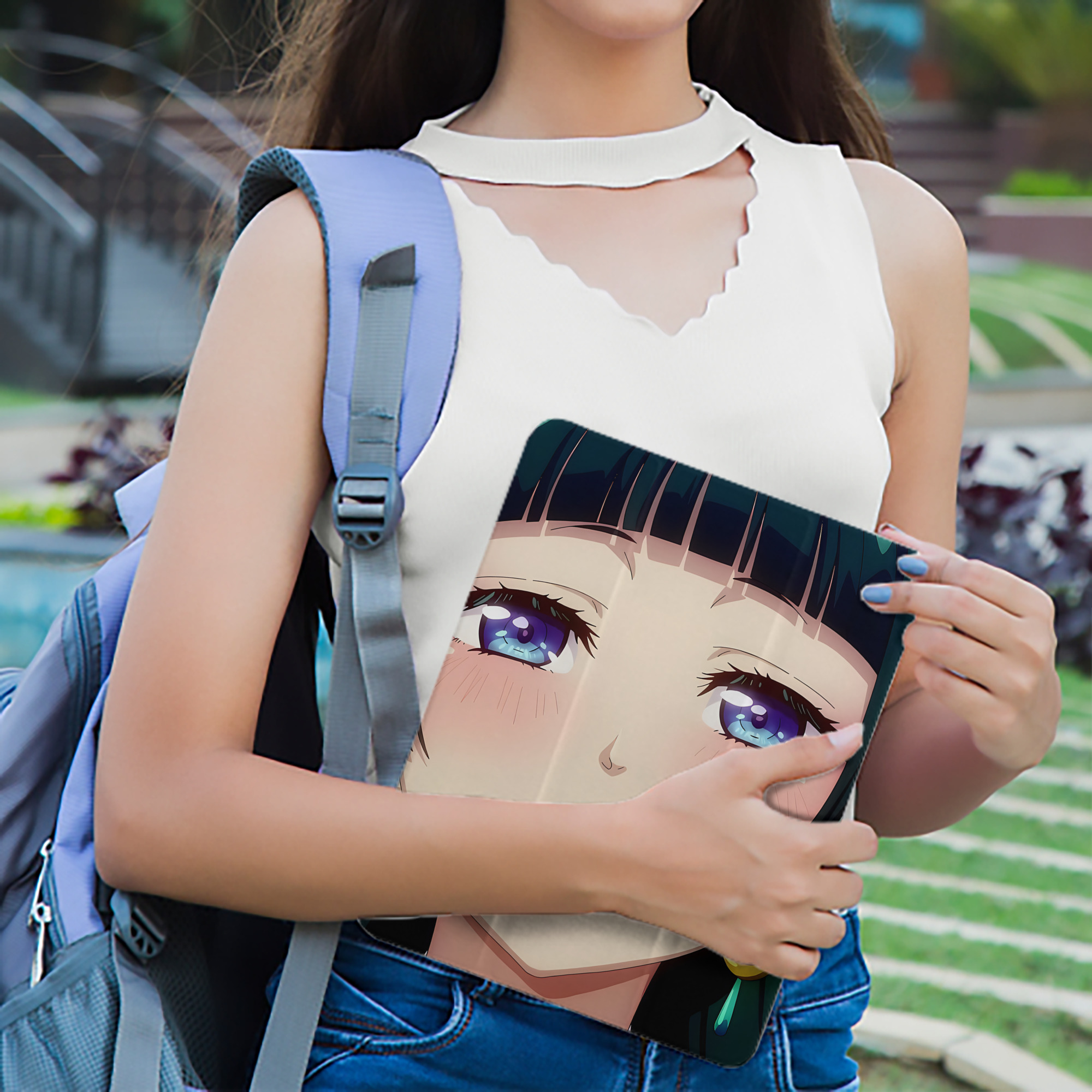 薬屋のひとりごと The Apothecary Diaries IPad ケース ペン収納付き 三つ折りスタンド PUレザー×シリコン 対応機種9.5/10.5/10.9インチ