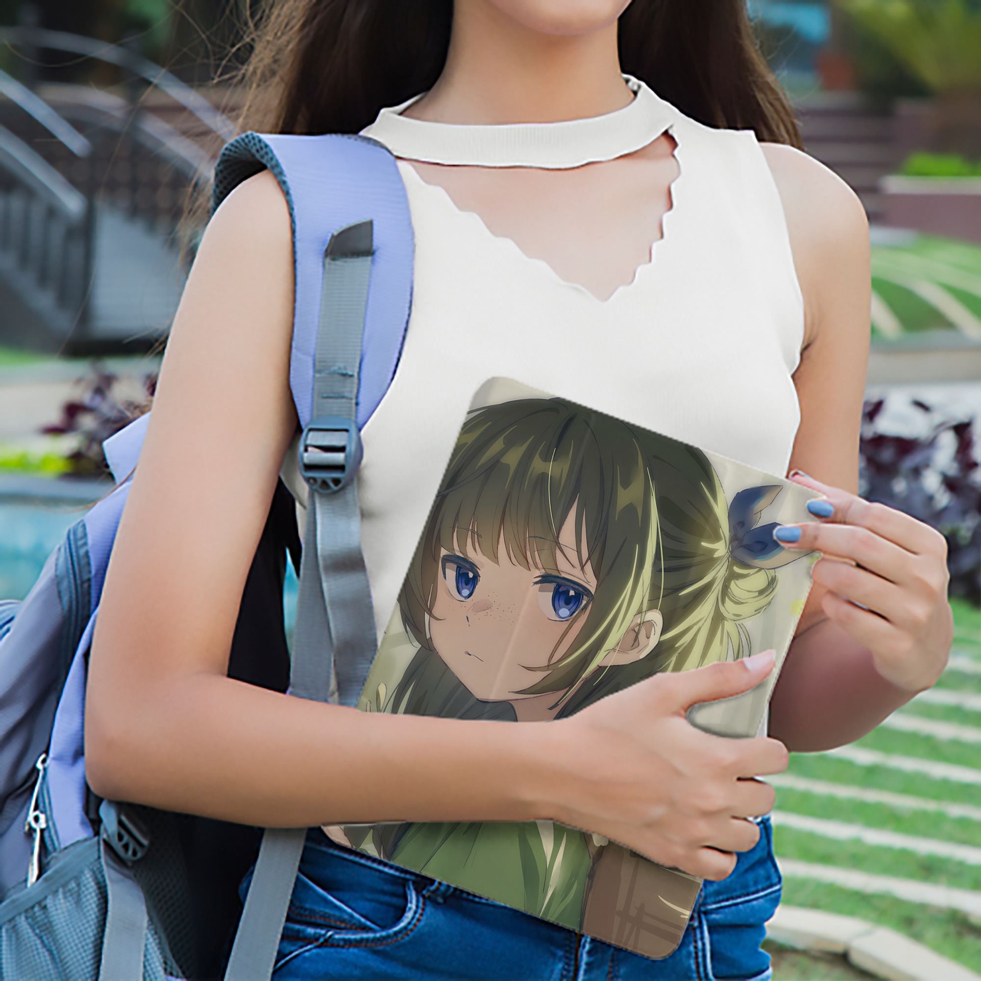 薬屋のひとりごと The Apothecary Diaries IPad ケース ペン収納付き 三つ折りスタンド PUレザー×シリコン 対応機種9.5/10.5/10.9インチ