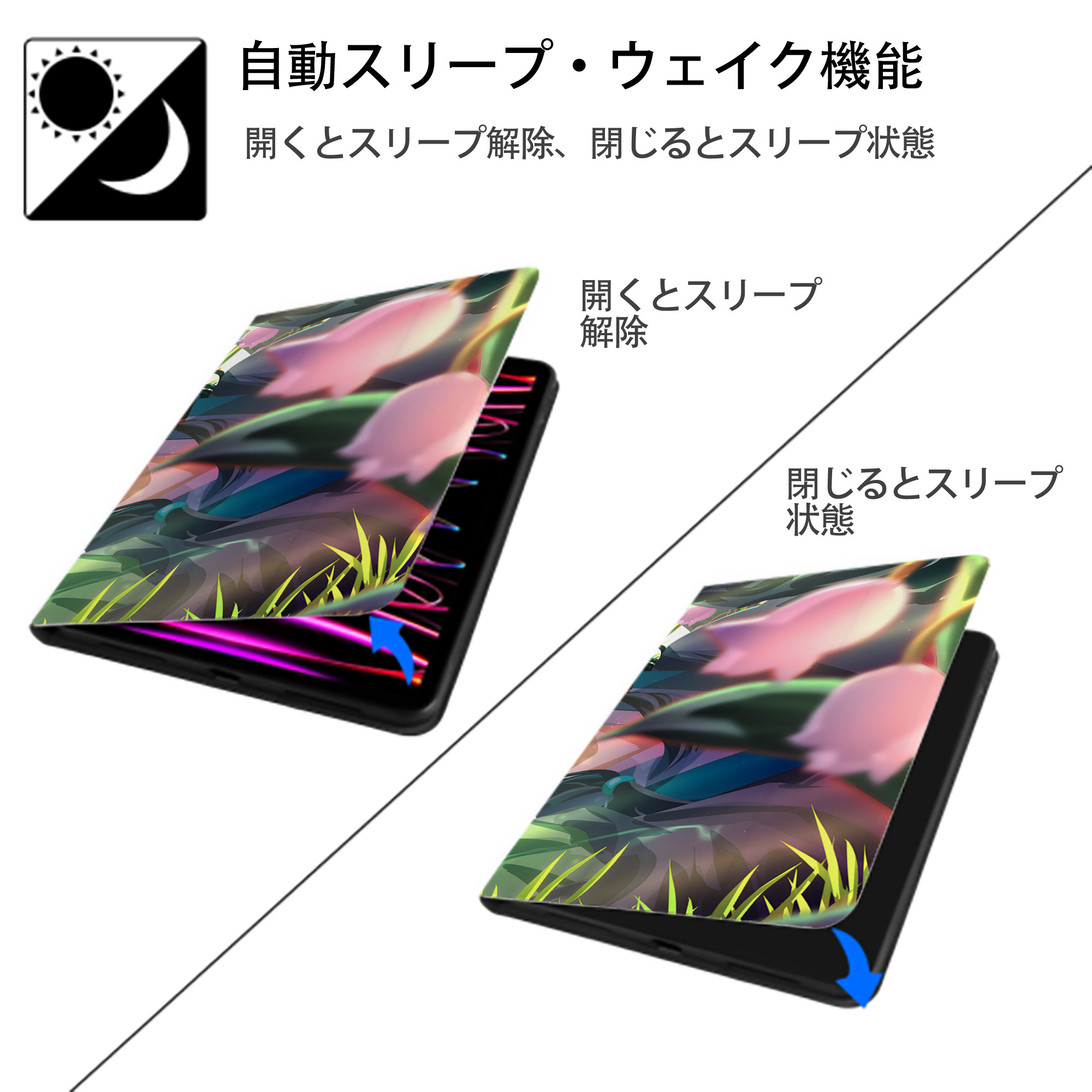 薬屋のひとりごと The Apothecary Diaries IPad ケース ブック型 PUレザー TPU 耐衝撃 軽量 薄型 ペン収納なし 全面保護 IPad 各モデル対応