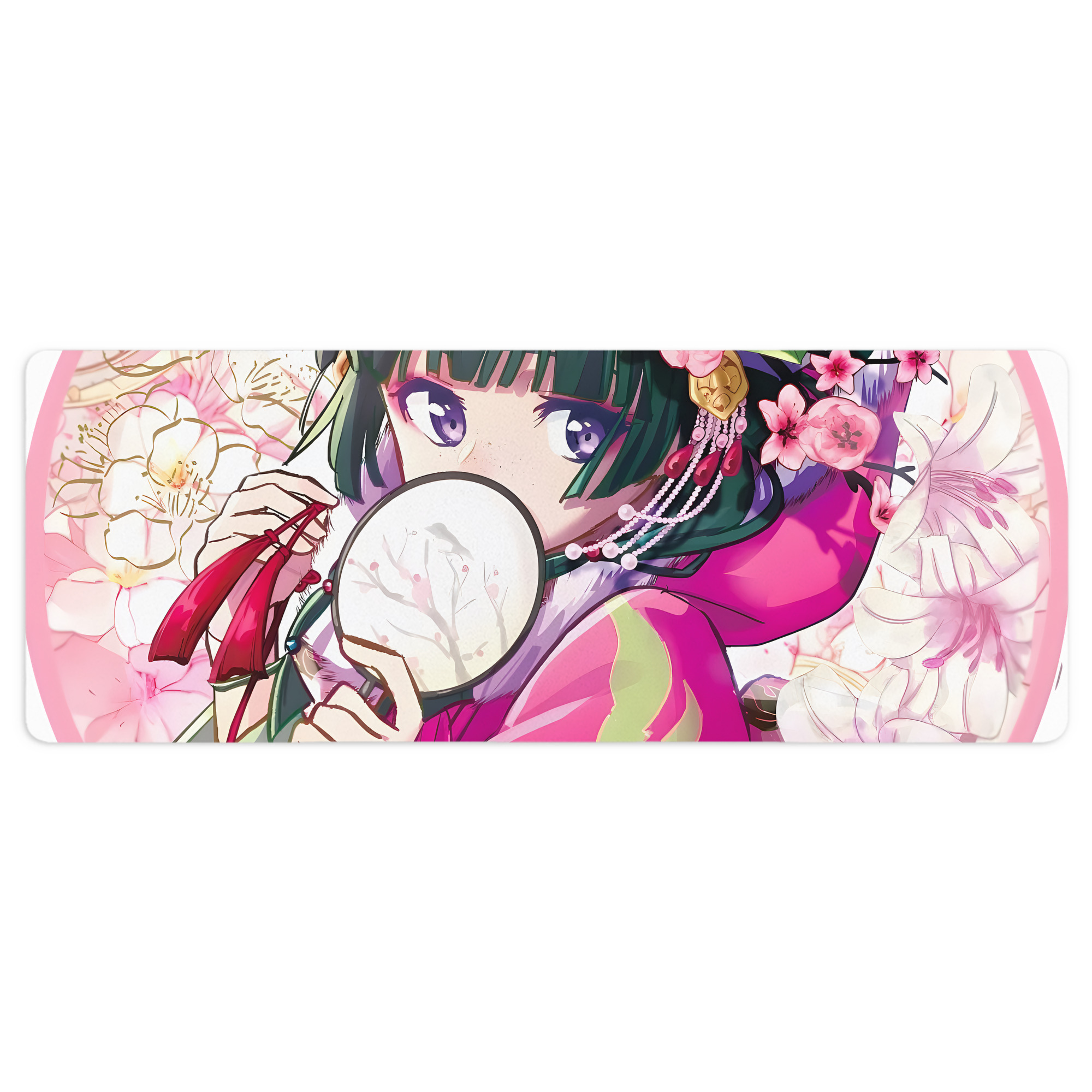 （画像用） 薬屋のひとりごと The Apothecary Diaries ステッチ加工 大判デスクマット／滑り止めマウスパッド