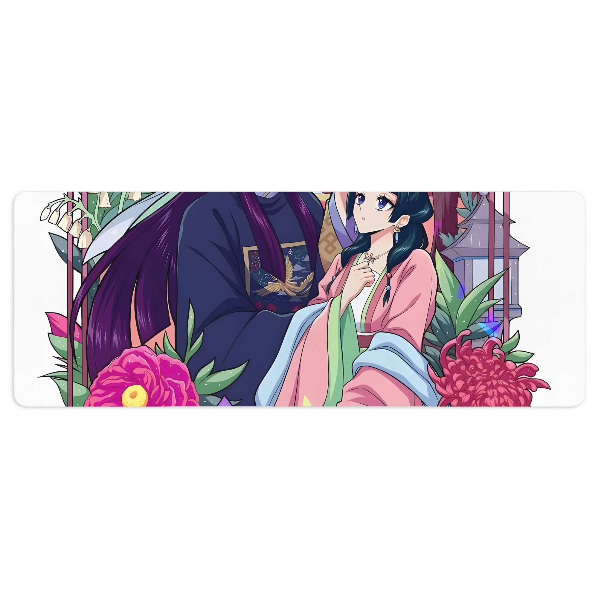 （画像用） 薬屋のひとりごと The Apothecary Diaries ステッチ加工 大判デスクマット／滑り止めマウスパッド