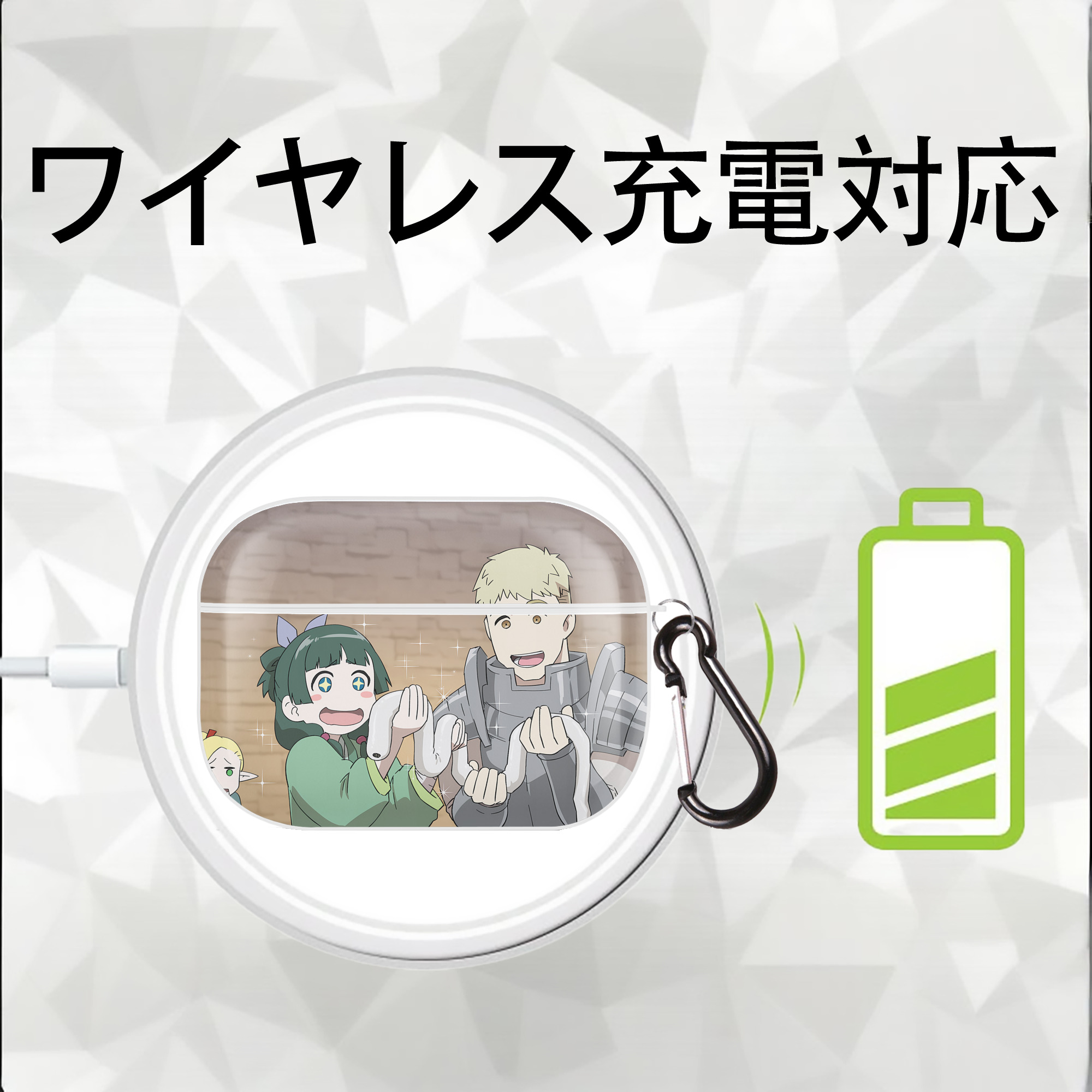 薬屋のひとりごと The Apothecary Diaries 【AirPods Pro用】ハードシェル保護ケース 耐衝撃・防指紋・カラビナ付き商品仕様