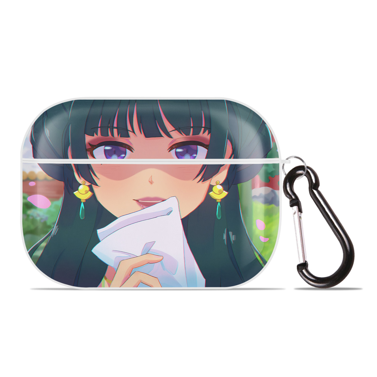 （画像用） 薬屋のひとりごと The Apothecary Diaries 【AirPods Pro用】ハードシェル保護ケース 耐衝撃・防指紋・カラビナ付き商品仕様