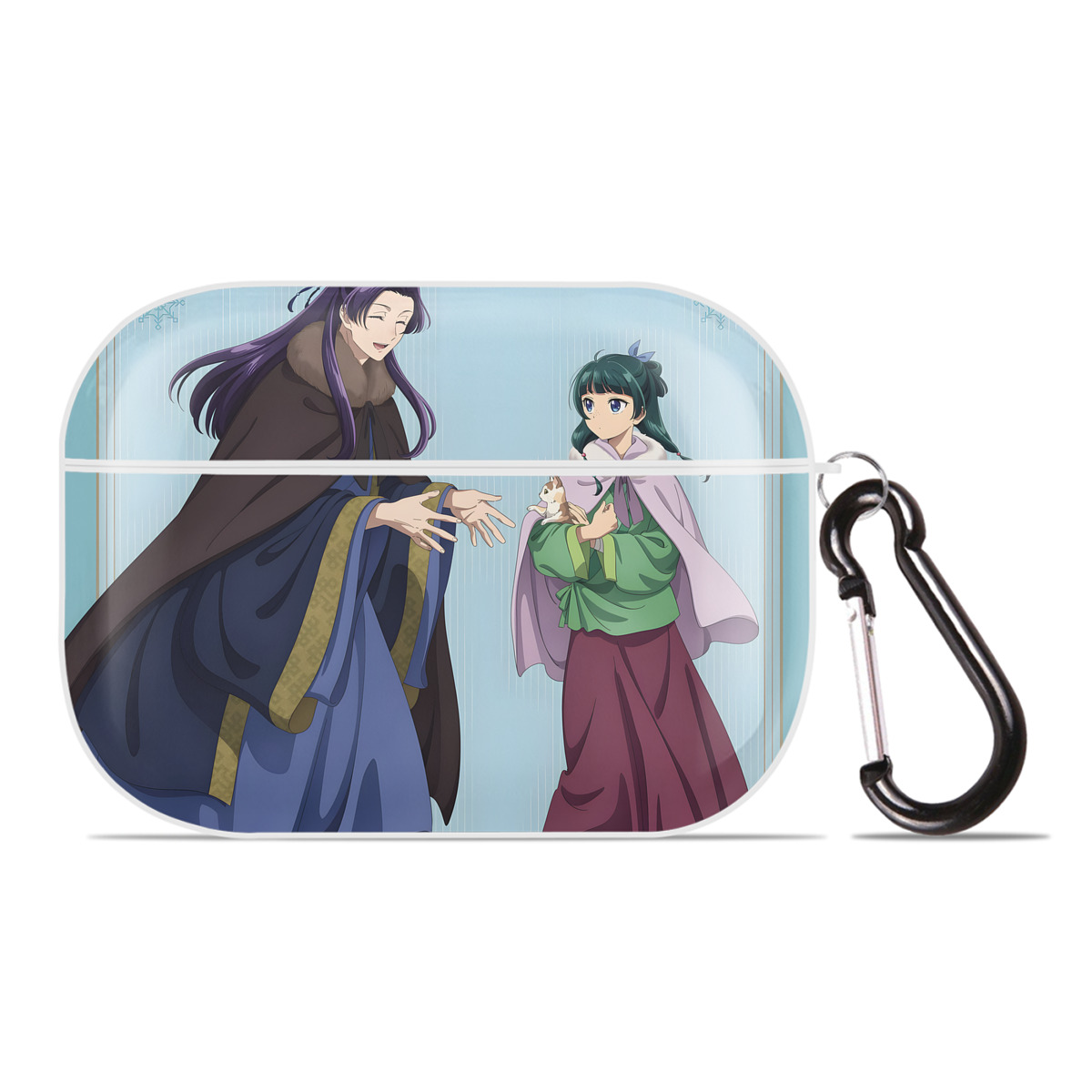 （画像用） 薬屋のひとりごと The Apothecary Diaries 【AirPods Pro用】ハードシェル保護ケース 耐衝撃・防指紋・カラビナ付き商品仕様