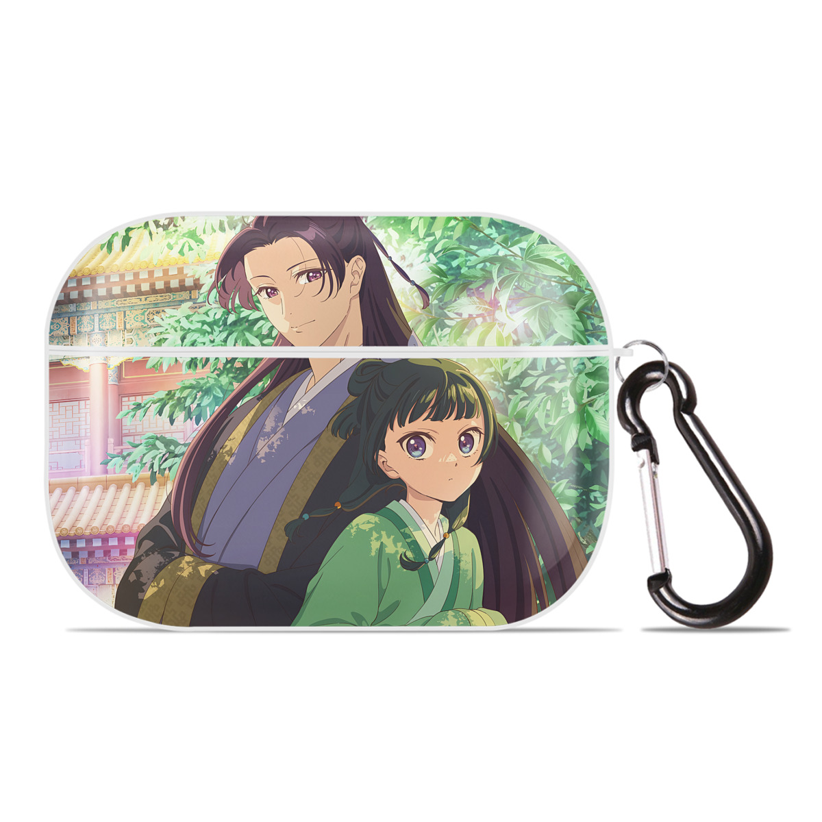 （画像用） 薬屋のひとりごと The Apothecary Diaries 【AirPods Pro用】ハードシェル保護ケース 耐衝撃・防指紋・カラビナ付き商品仕様