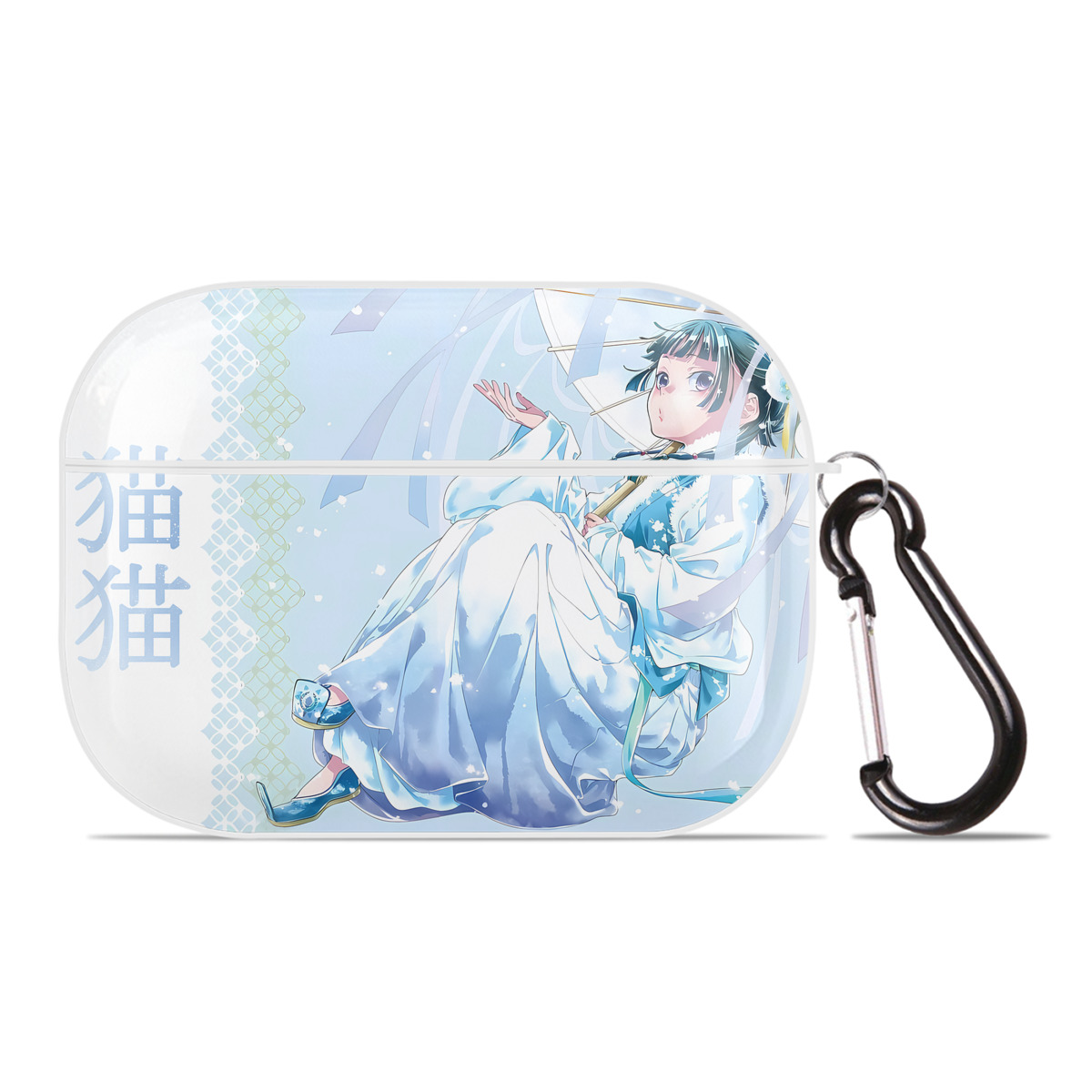 （画像用） 薬屋のひとりごと The Apothecary Diaries 【AirPods Pro用】ハードシェル保護ケース 耐衝撃・防指紋・カラビナ付き商品仕様