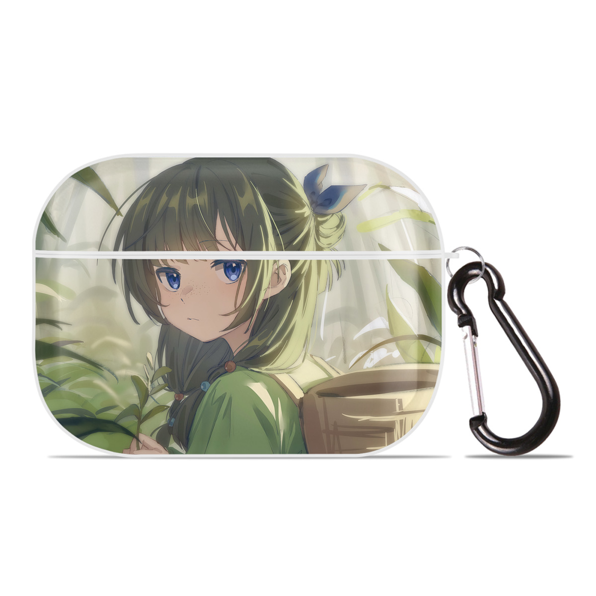 （画像用） 薬屋のひとりごと The Apothecary Diaries 【AirPods Pro用】ハードシェル保護ケース 耐衝撃・防指紋・カラビナ付き商品仕様