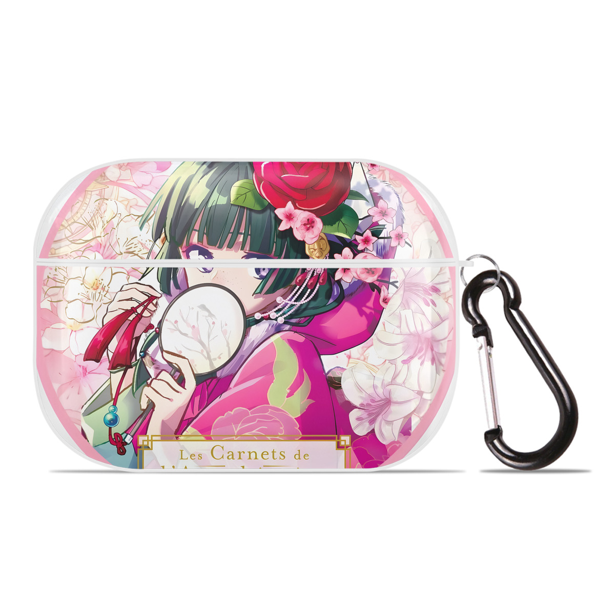 （画像用） 薬屋のひとりごと The Apothecary Diaries 【AirPods Pro用】ハードシェル保護ケース 耐衝撃・防指紋・カラビナ付き商品仕様