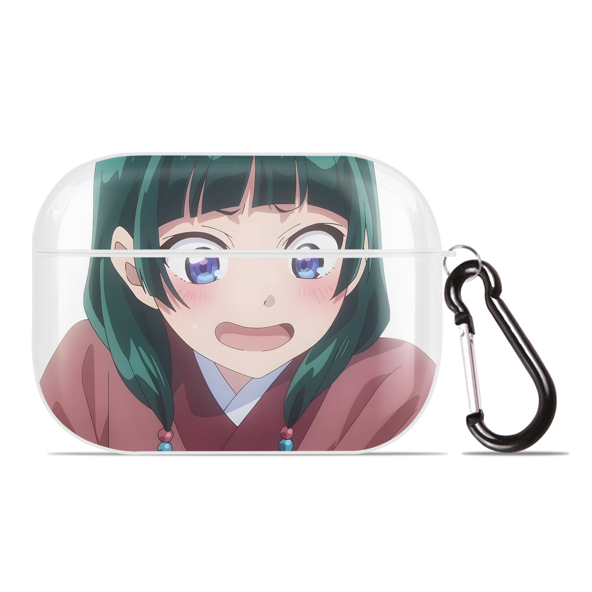 （画像用） 薬屋のひとりごと The Apothecary Diaries 【AirPods Pro用】ハードシェル保護ケース 耐衝撃・防指紋・カラビナ付き商品仕様