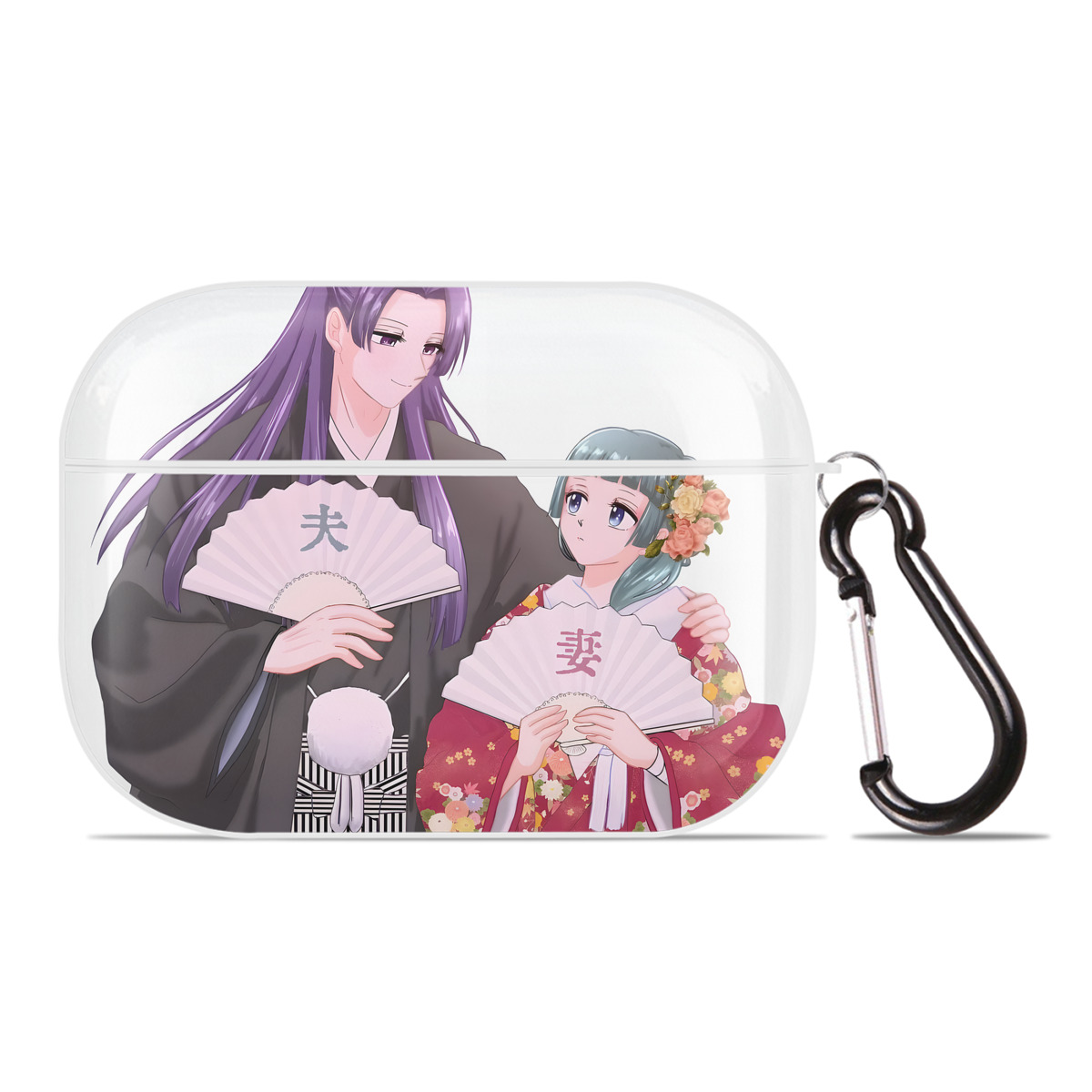（画像用） 薬屋のひとりごと The Apothecary Diaries 【AirPods Pro用】ハードシェル保護ケース 耐衝撃・防指紋・カラビナ付き商品仕様