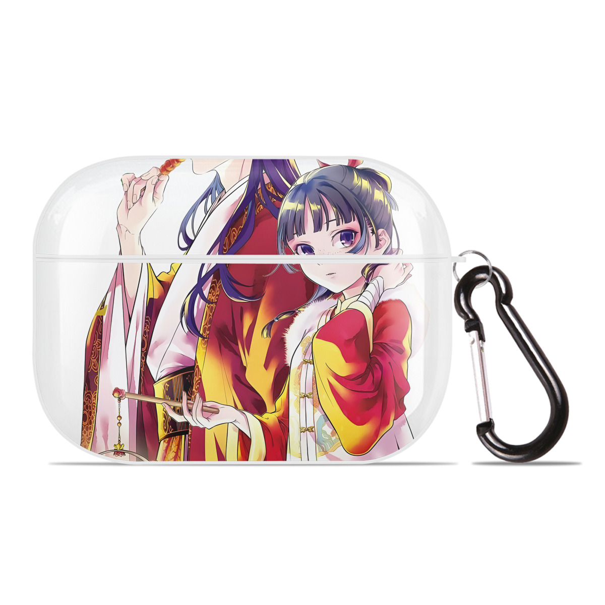（画像用） 薬屋のひとりごと The Apothecary Diaries 【AirPods Pro用】ハードシェル保護ケース 耐衝撃・防指紋・カラビナ付き商品仕様