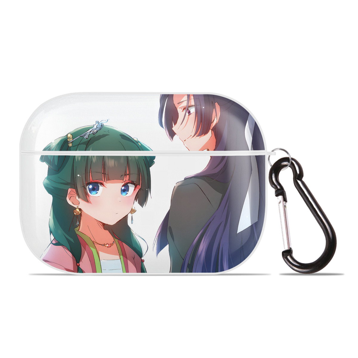 （画像用） 薬屋のひとりごと The Apothecary Diaries 【AirPods Pro用】ハードシェル保護ケース 耐衝撃・防指紋・カラビナ付き商品仕様