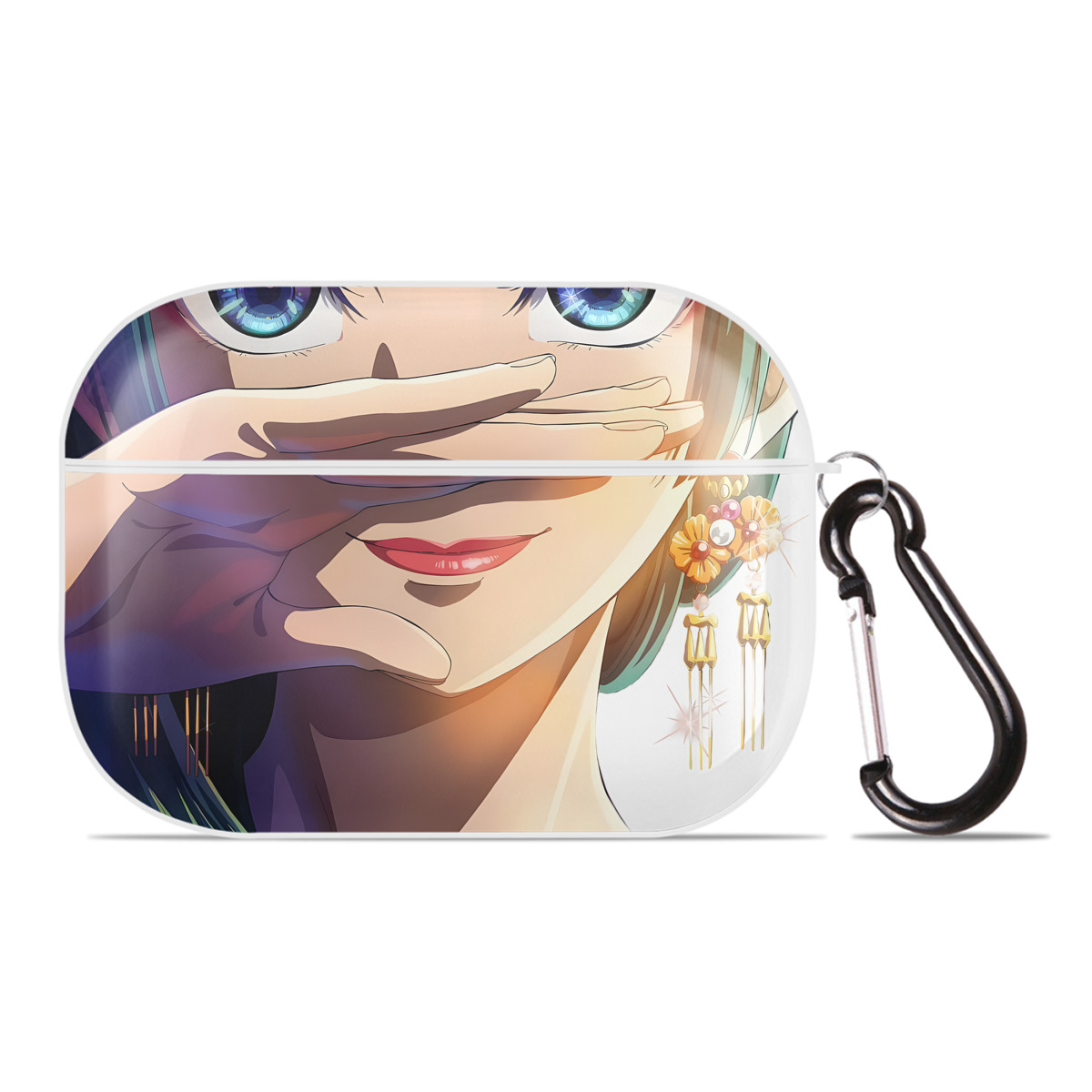 （画像用） 薬屋のひとりごと The Apothecary Diaries 【AirPods Pro用】ハードシェル保護ケース 耐衝撃・防指紋・カラビナ付き商品仕様