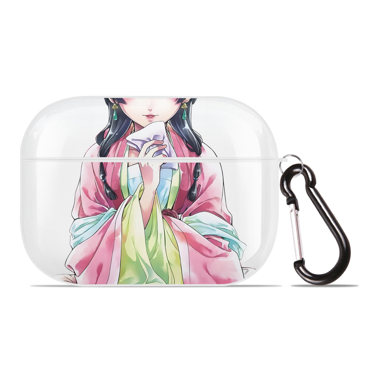 （画像用） 薬屋のひとりごと The Apothecary Diaries 【AirPods Pro用】ハードシェル保護ケース 耐衝撃・防指紋・カラビナ付き商品仕様